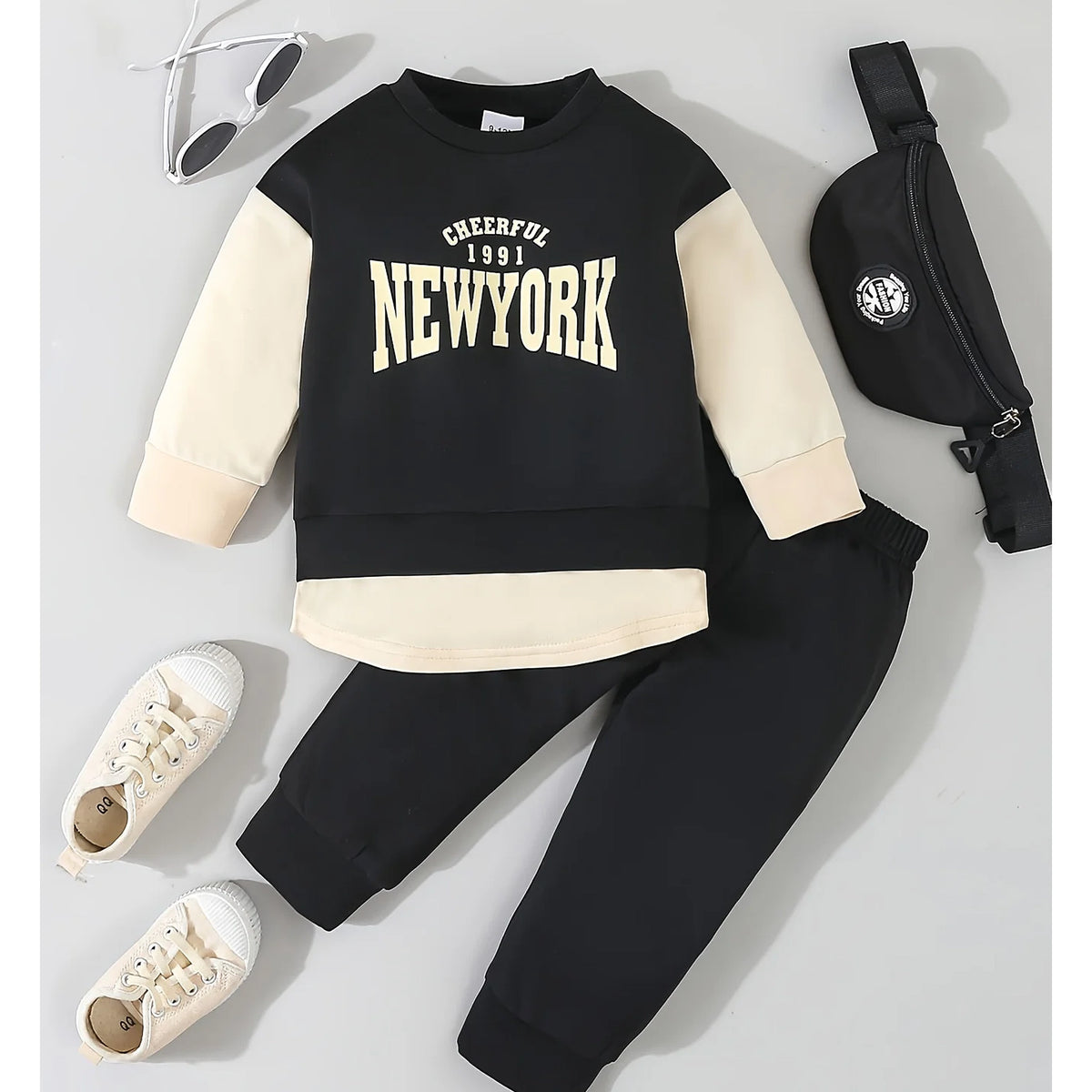 Conjunto Infantil Unisex New York – Estilo e Conforto Urbano