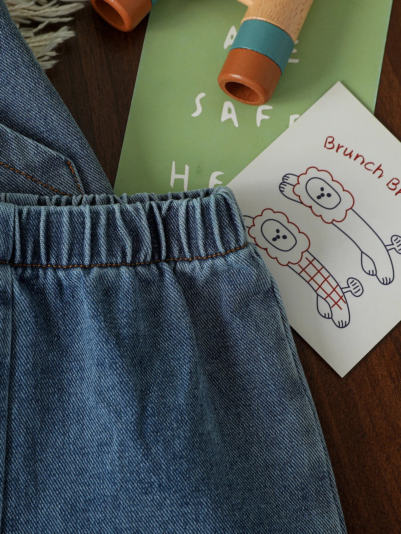 Conjunto Infantil Jeans Camisa e Shorts