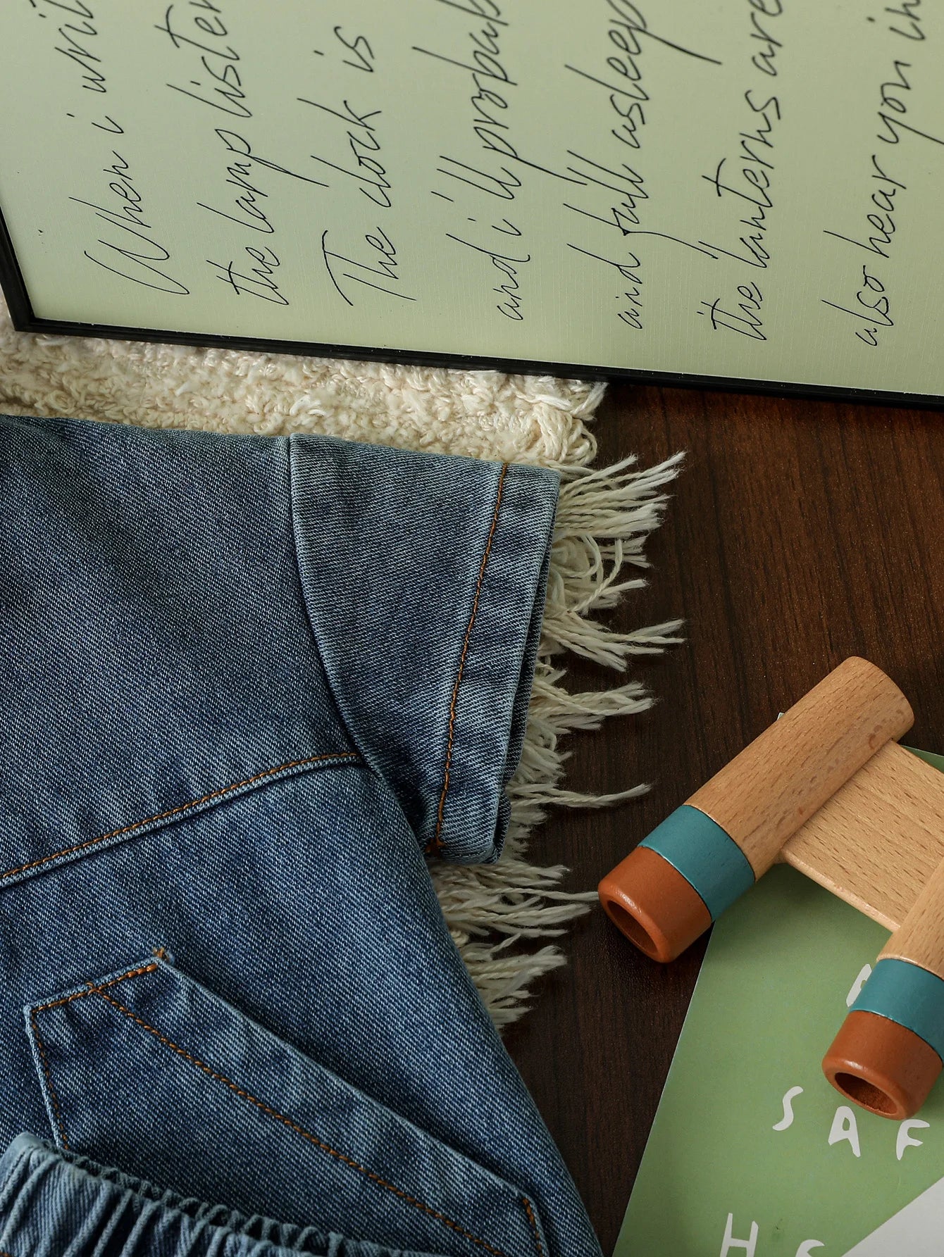 Conjunto Infantil Jeans Camisa e Shorts