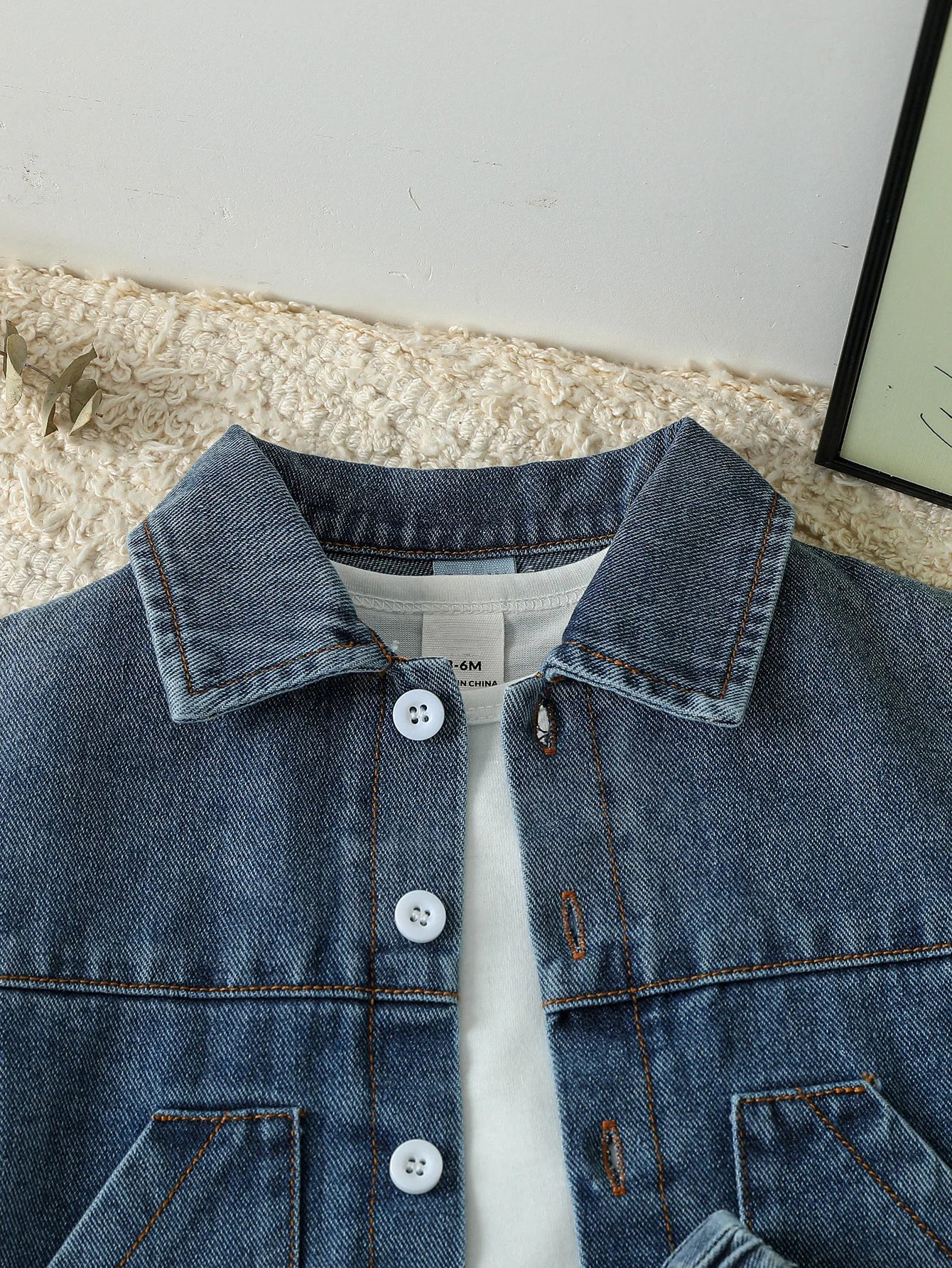 Conjunto Infantil Jeans Camisa e Shorts