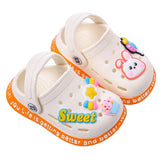 Sandália Infantil Tipo Crocs Missvi com Apliques Divertidos