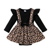 Macacão Infantil com Saia de Alça Estampa Animal Print – Estilo Selvagem com Conforto