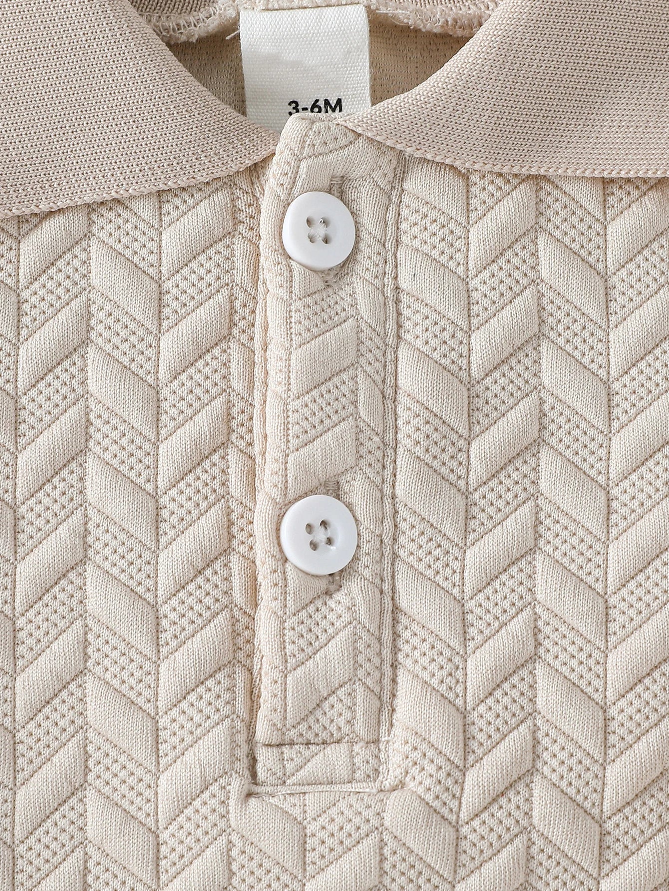Camisa Polo Infantil Tricot Bege