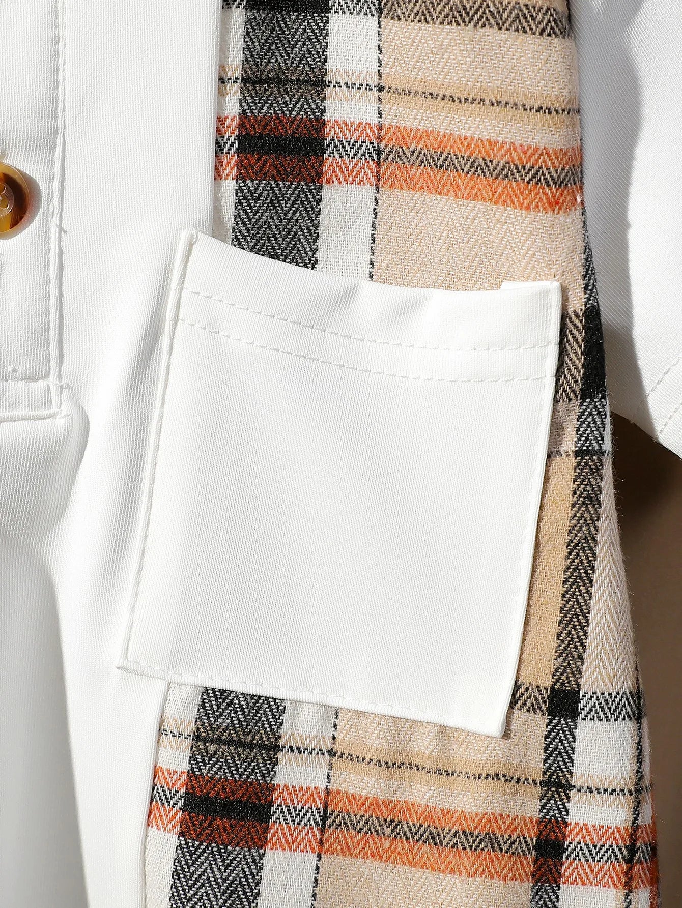 Conjunto Infantil Masculino Polo com Detalhe Xadrez – 2 Peças
