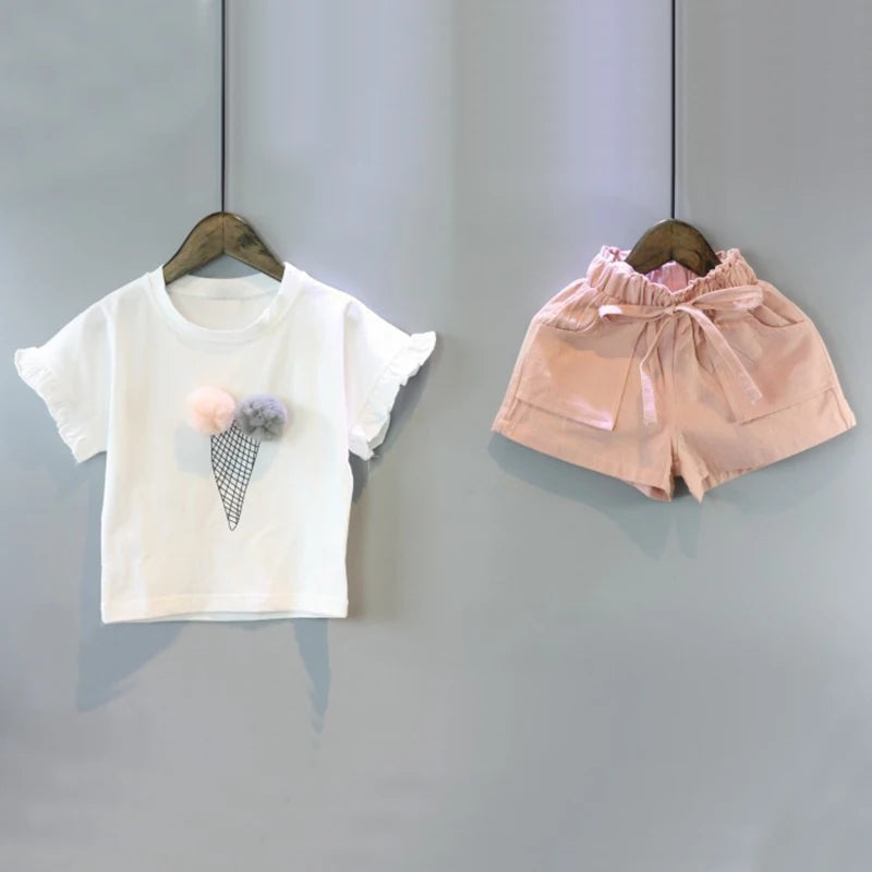 Conjunto Infantil Feminino Sorvetinho – Conforto e Estilo para o Dia a Dia