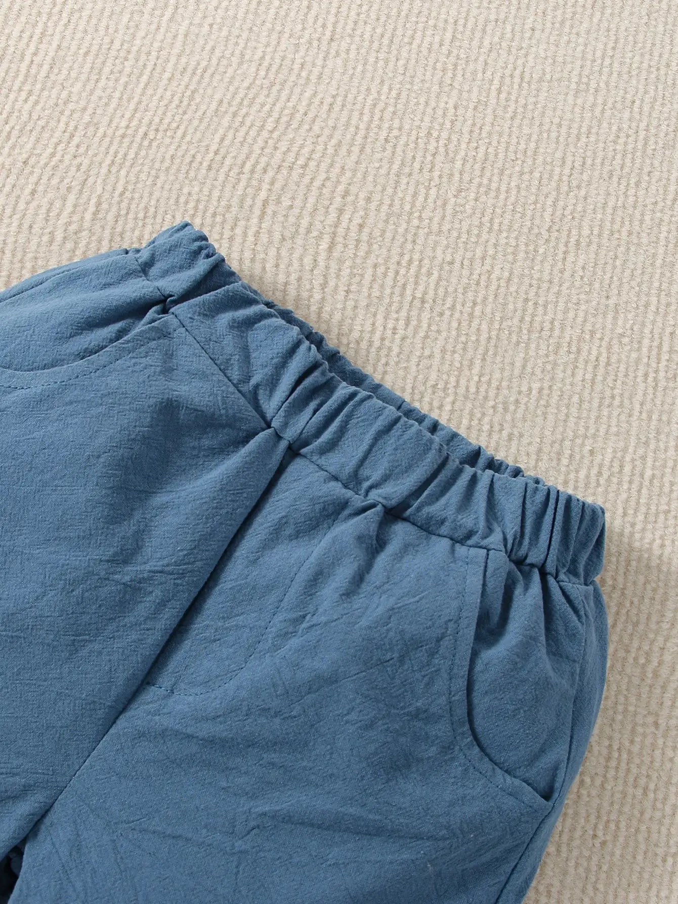 Conjunto Infantil Camisa Social e Shorts de Algodão