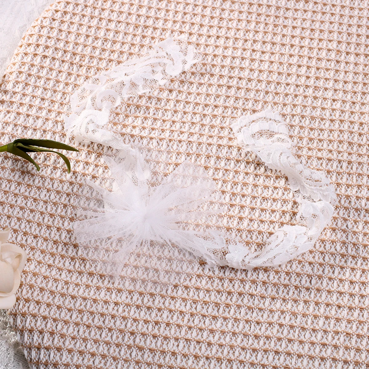 Body Infantil de Renda com Tule – Rosa Antigo