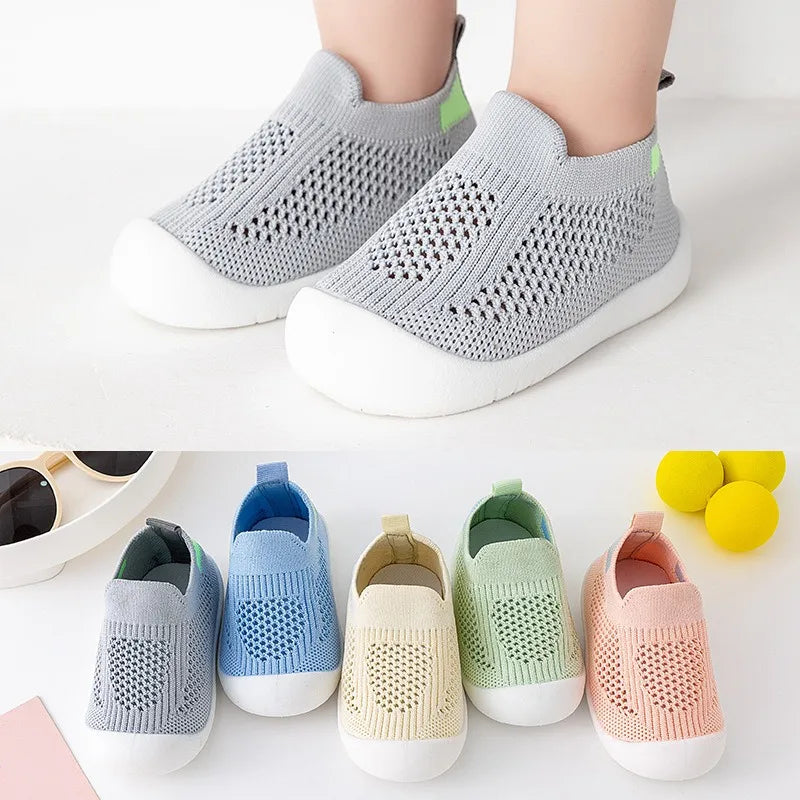 Tênis Infantil Knit Confort – Respirável, Flexível e Seguro para os Primeiros Passos