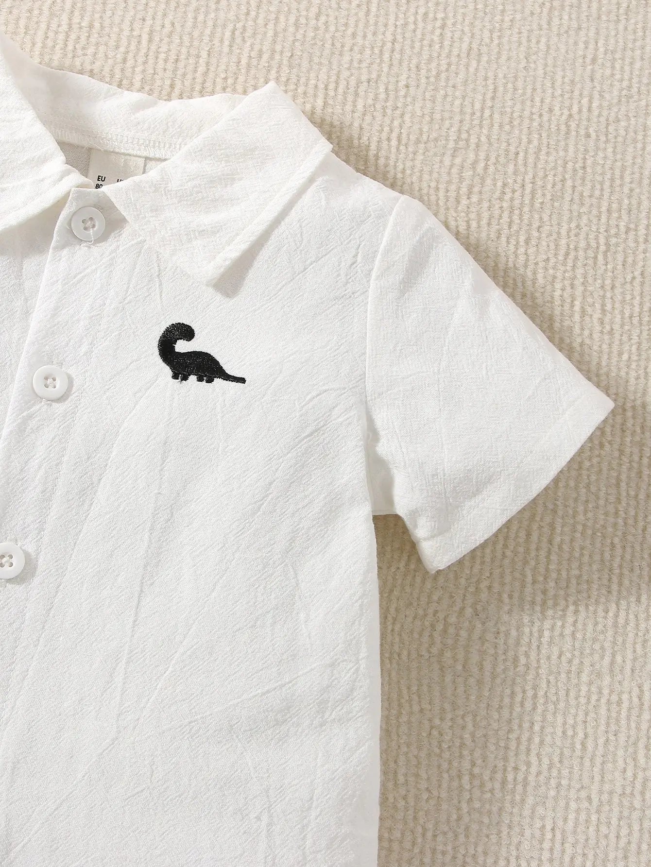 Conjunto Infantil Camisa Social e Shorts de Algodão
