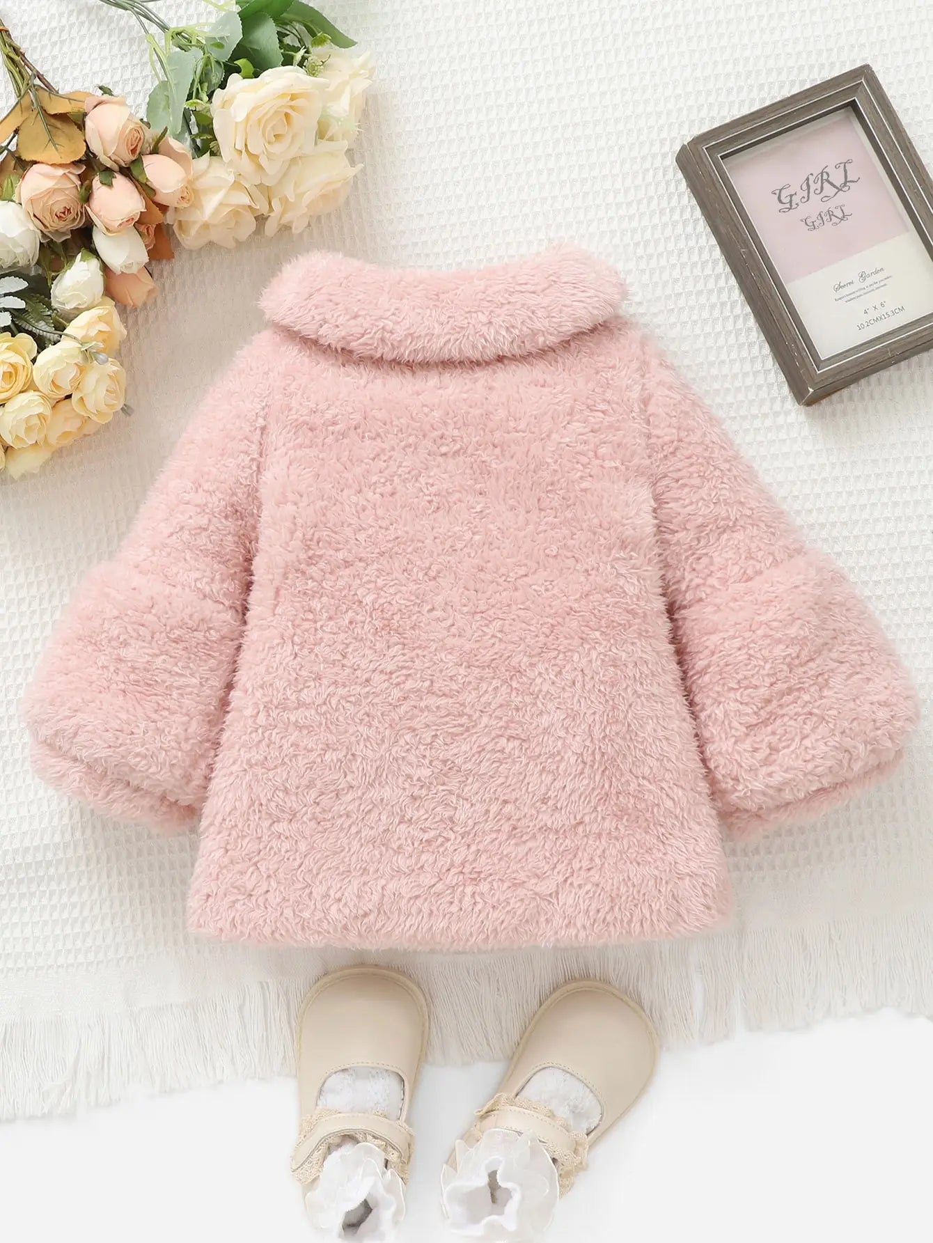 Casaco Infantil Feminino Peluciado Rosa – Conforto e Elegância para o Inverno