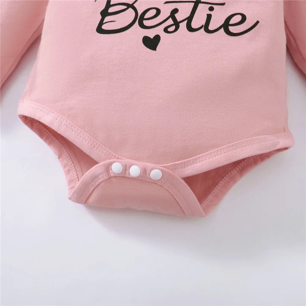 Conjunto Infantil Feminino "Mama is My Bestie" – Estilo e Conforto para o Dia a Dia