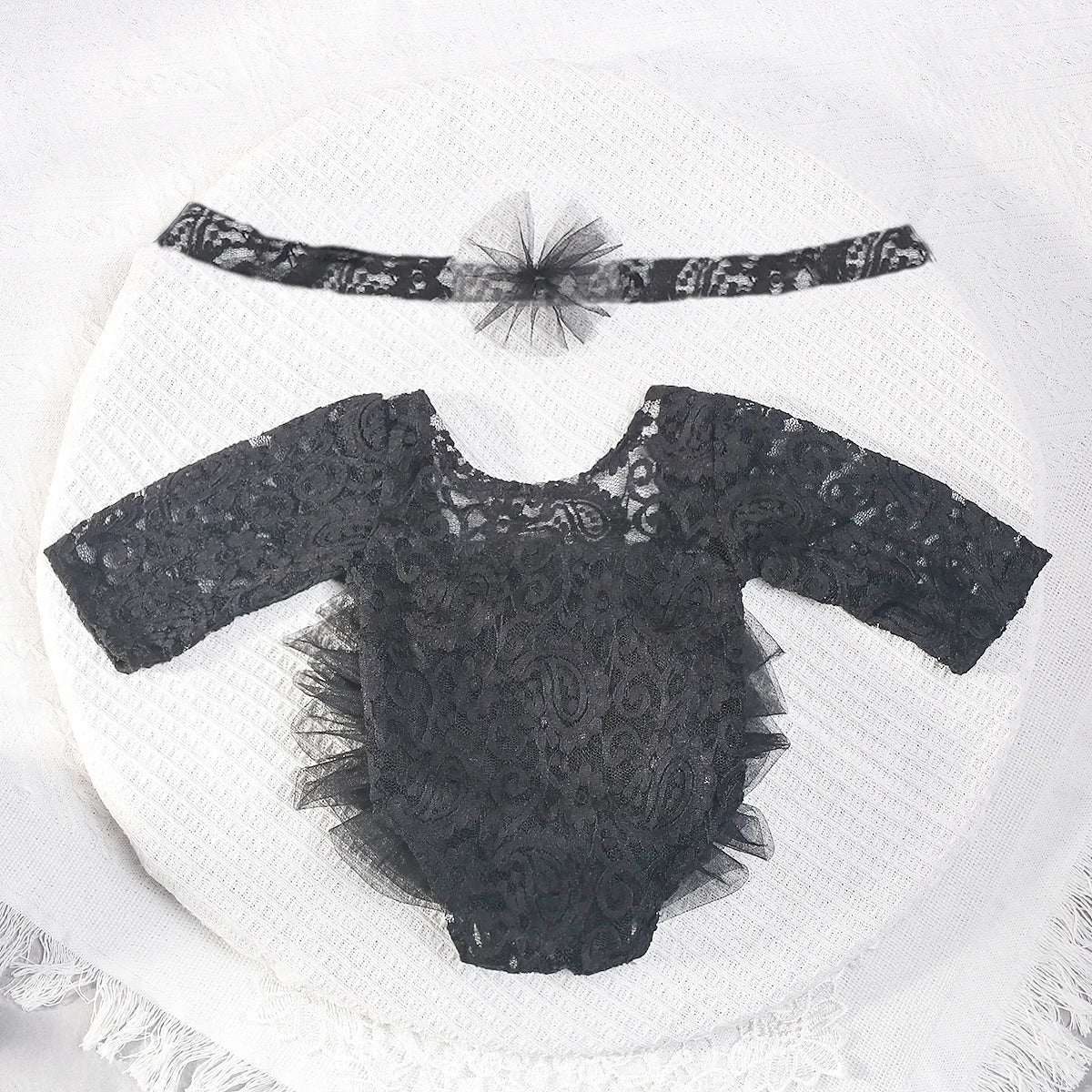 Body Infantil de Renda com Tule – Rosa Antigo