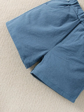 Conjunto Infantil Camisa Social e Shorts de Algodão