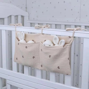 Organizador de Berço Missvi em Tecido Duplo com 2 Bolsos