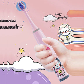 Escova de Dente Elétrica Infantil Missvi Série Espacial Cartoon