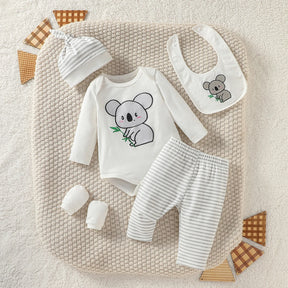 Kit Bebê 5 Peças Elefantinho Listrado