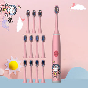 Escova de Dente Elétrica Infantil Missvi Série Espacial Cartoon