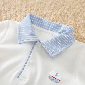 Conjunto Infantil Polo Marinho com Camisa e Calça