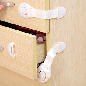Kit com 10 Travas de Segurança Infantil Missvi para Gavetas e Portas