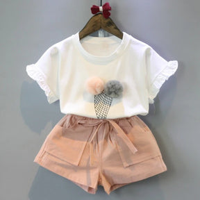Conjunto Infantil Feminino Sorvetinho – Conforto e Estilo para o Dia a Dia