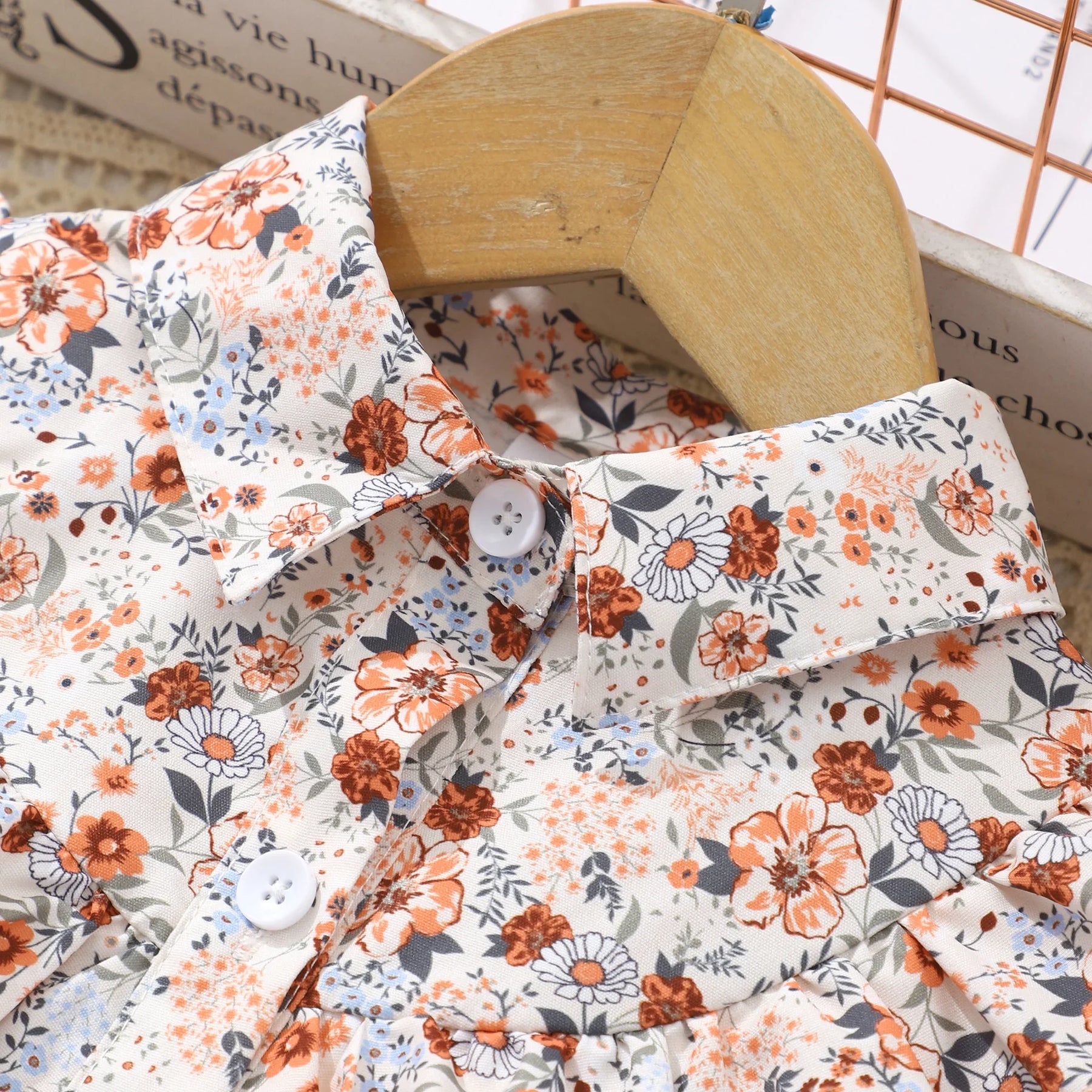 Vestido Infantil Floral com Saia de Tule e Laço – 2 a 7 Anos