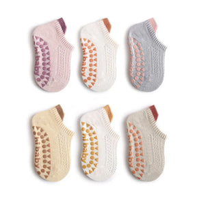 Meias Antiderrapantes para Bebê Missvi com Solado Emborrachado - COMPRE 1 LEVE 3